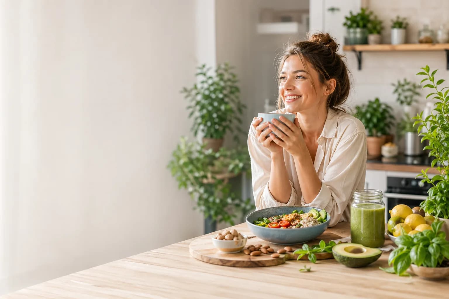 Talíř s kvalitními bílkovinami — vejce, ryba, luštěniny